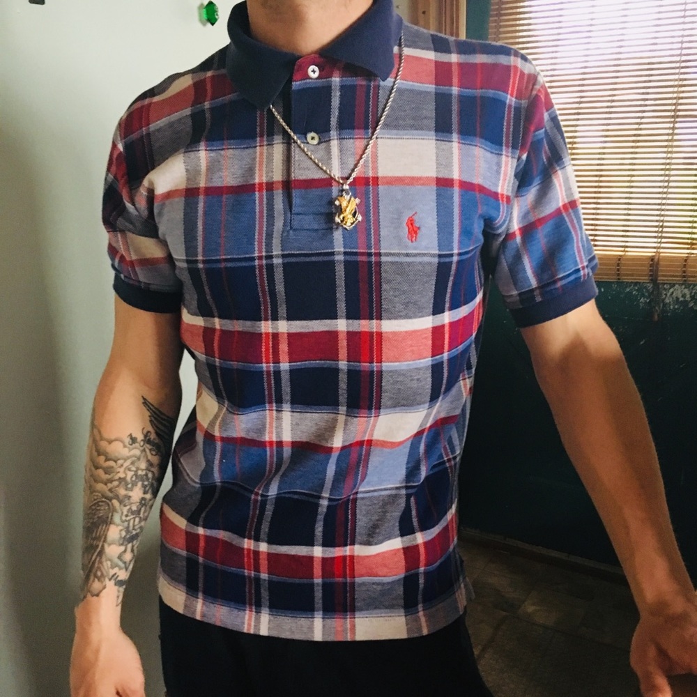Polo Ralph Lauren plaid polo size small men’s